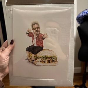 Celebs on Sandwiches Guy Fieri 8x10
